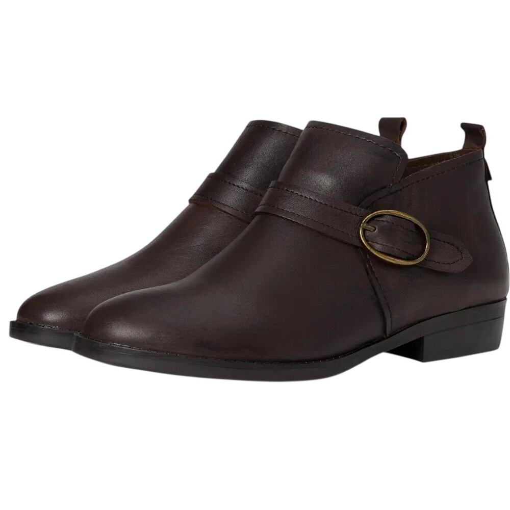David Tate Womens Maverick Ankle Booties Size 9 Wide Brown Leather Boots NIB